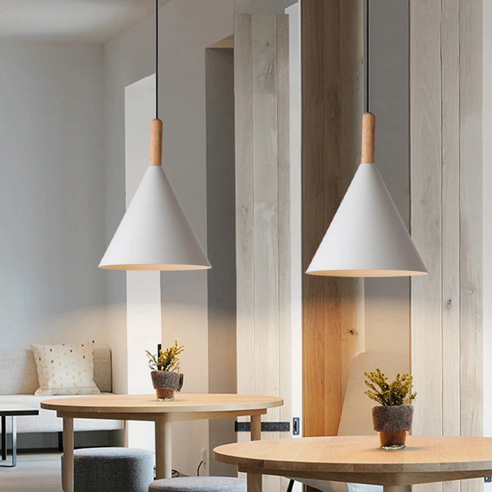 

Nordic Modern LED Wood Pendant Lights Kitchen Fixtures Home Decor Bars Bedroom Hanging Lamp Lamparas De Techo Colgante Moderna