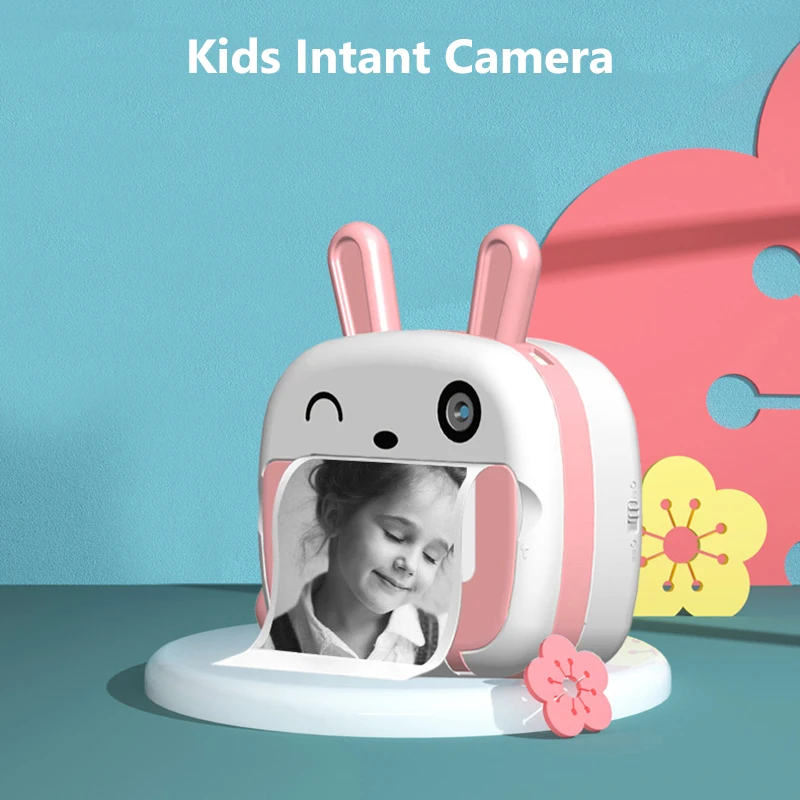 

Детская камера Мгновенной Печати для детей, камера для печати с Wi-Fi, цифровая фотокамера с термопечатной бумагой для девочек и мальчиков, по...