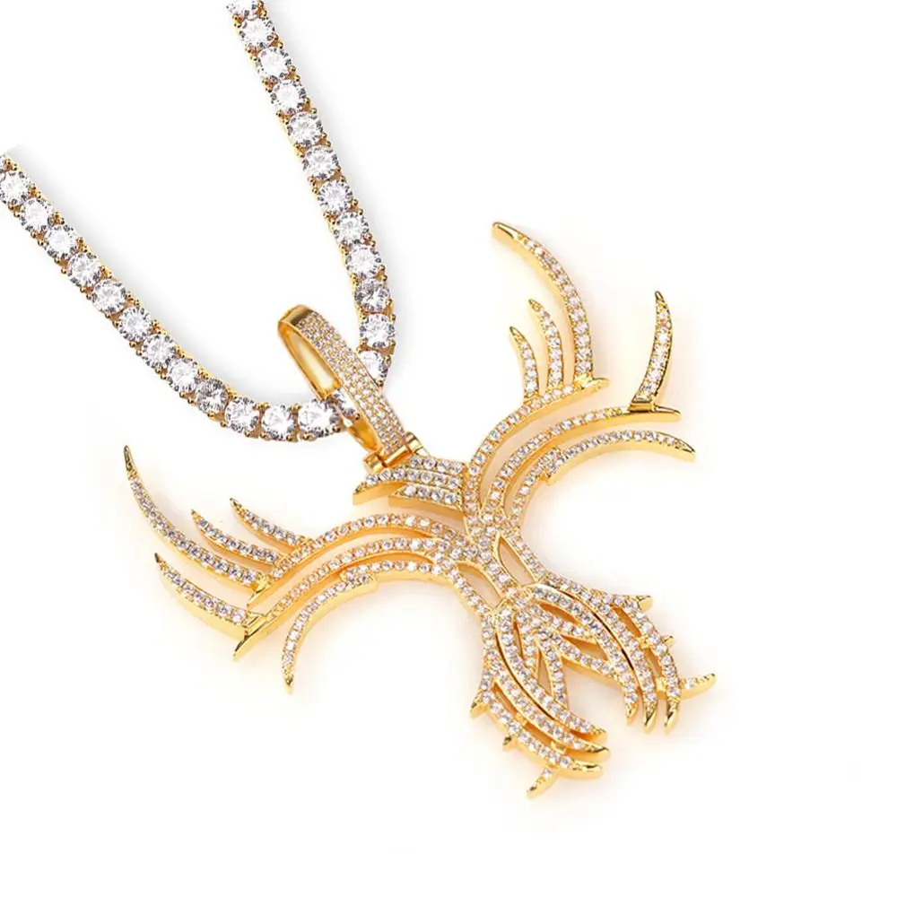 

Ювелирные украшения Bling CZ со сверкающим цирконом, драгоценности, кубинская цепь, цепь для тенниса