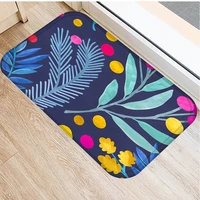 40x60cm cute diy print floor mat bathroom ground mat slip door bath pad rug colorful vintage flower