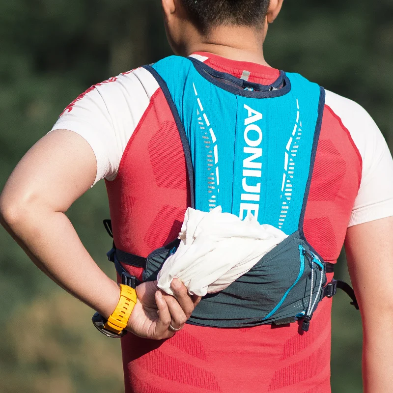 AONIJIE 2020 Newest C9102 Outdoor Hydration Backpack 5L Sports Running Vest Ultra Light Bag Soft Water Bottle Hiking Cycling