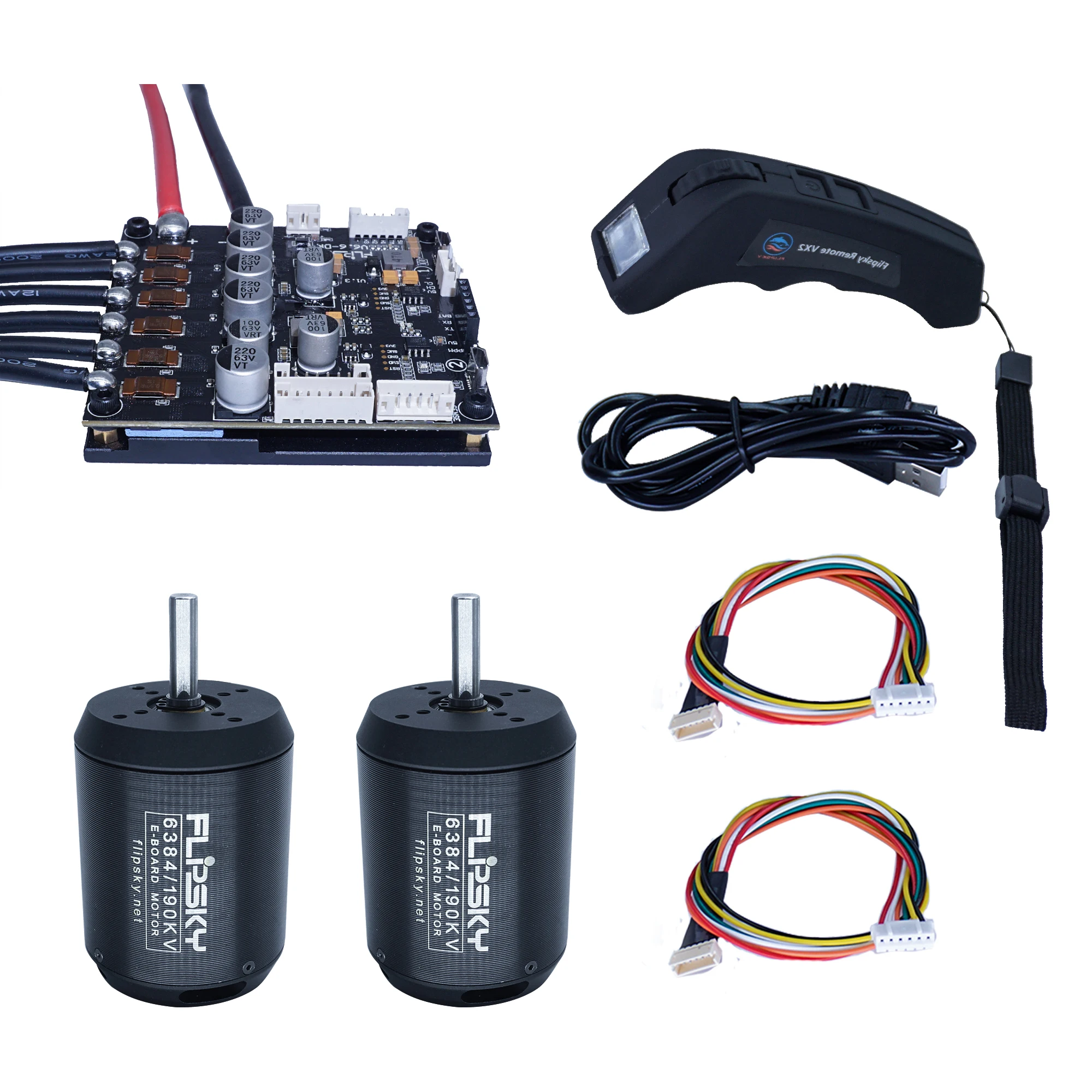 Продажа двойной привод скейтборд мотор + VESC 6 Plus VX2 экран дистанционного Eskateboard