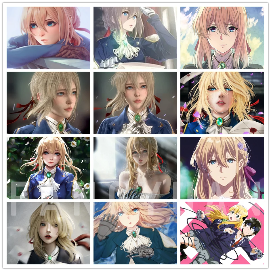

Diamond Embroidery 5D Anime Violet Evergarden Full Square Drill Picture Home Decor Painting Cross Stitch Handmade Wall Poster