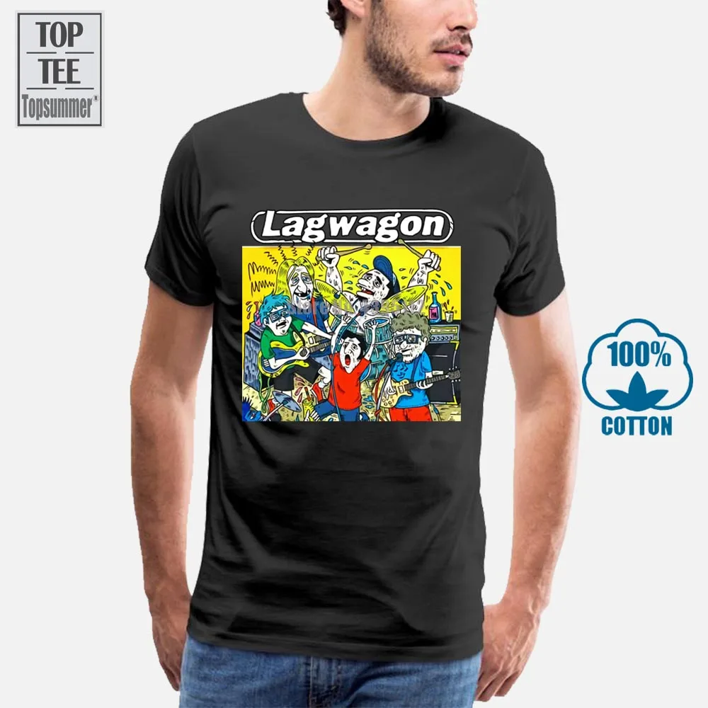 

2018 New Brand Clothing Lagwagon Tour Punk Rock Band Nofx Propagandhi Mxpx Red T Shirt Tee S M L Xl 2Xl