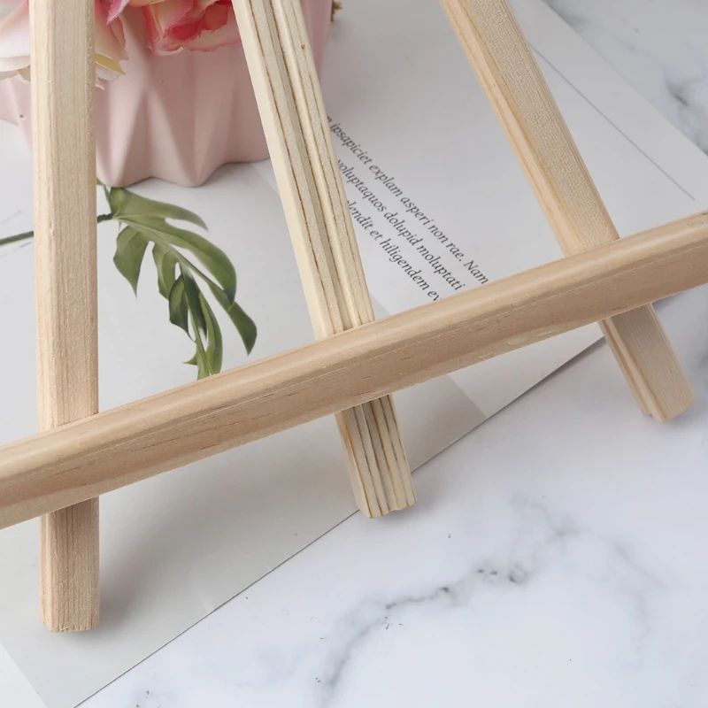 Небольшой деревянный мольберт А-образная фоторамка подставка Настольный холст