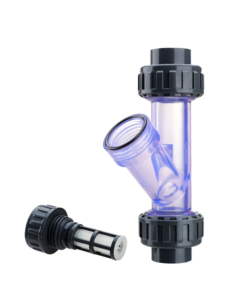 Y Shape Screen Water Filter DN20 for Drip Irrigation PVC Inline Sediment Strainer Protect Emitters From Rust Sand | Дом и сад