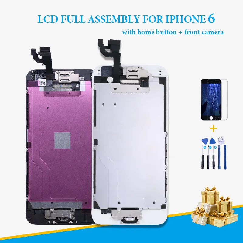 Полная сборка ЖК экран для iPhone 6 6G дисплей Замена Сенсорный дигитайзер