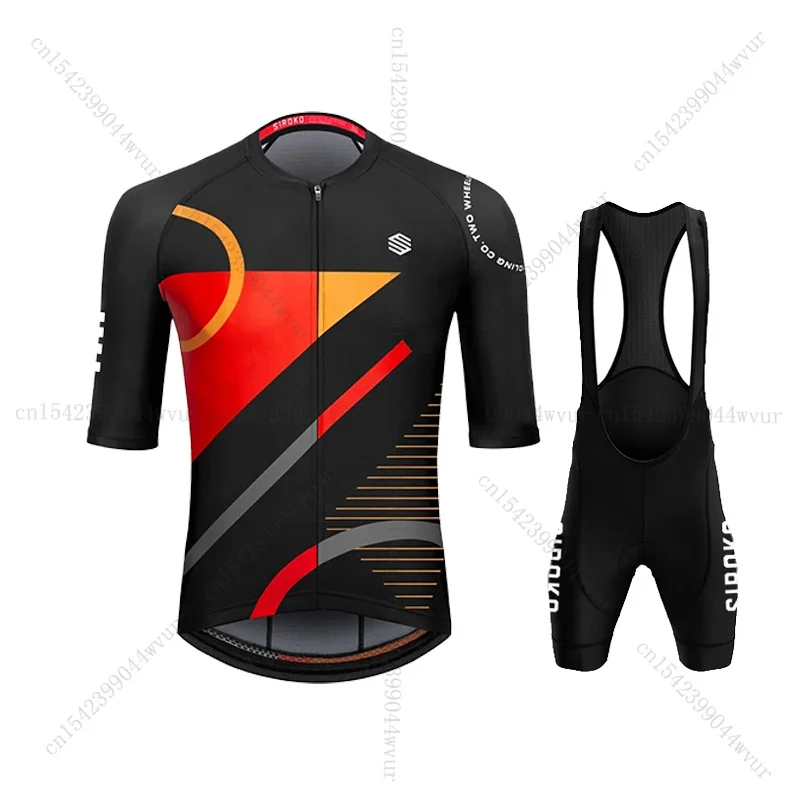 

Новинка 2021, велосипедная команда SIROKO Maillot, мужской комплект велосипедной одежды с коротким рукавом, летняя велосипедная одежда