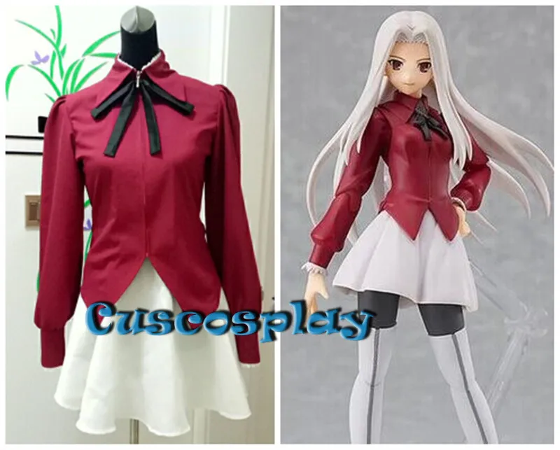 

Fate Zero Fate Stay Night женские Irisviel Von Einzbern Косплей Костюм Униформа для женщин обувь для девочек на Хэллоуин, Рождество; Нарядное вечерние костюм