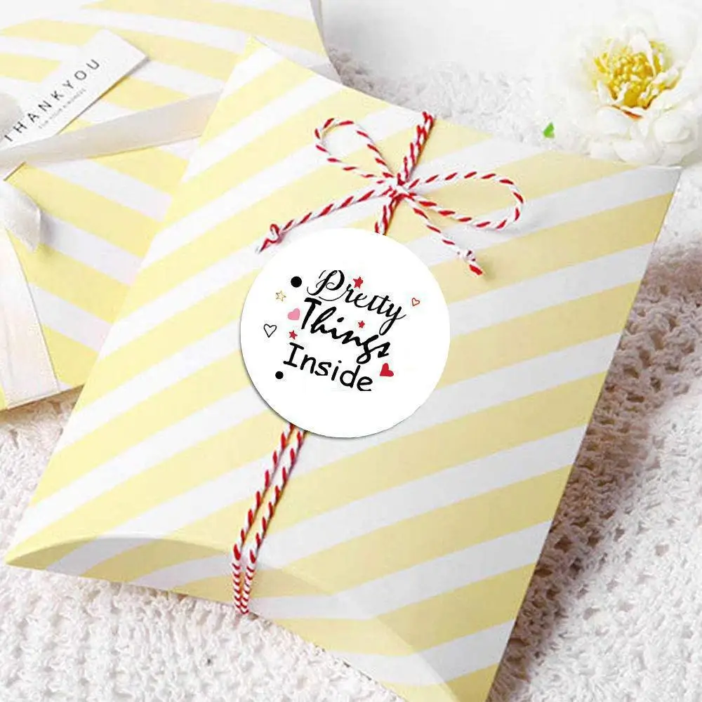 

500pcs Mail Stickers Thank You for Your Order Stickers 3.8cm Business Handmade Post Package Label Stickers for Envelope Seals