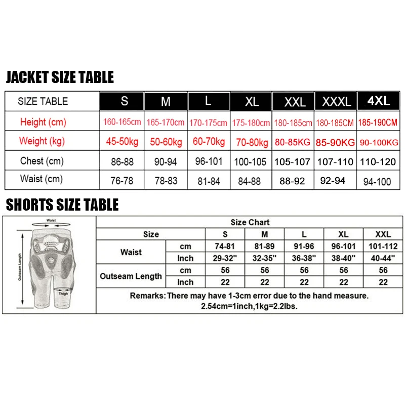 

2021 Motorcycle Racing Body Armor Protective Turtle Jacket Moto Jackets +Moto Bicycle Gears Shorts Pants Motorbike Jacket