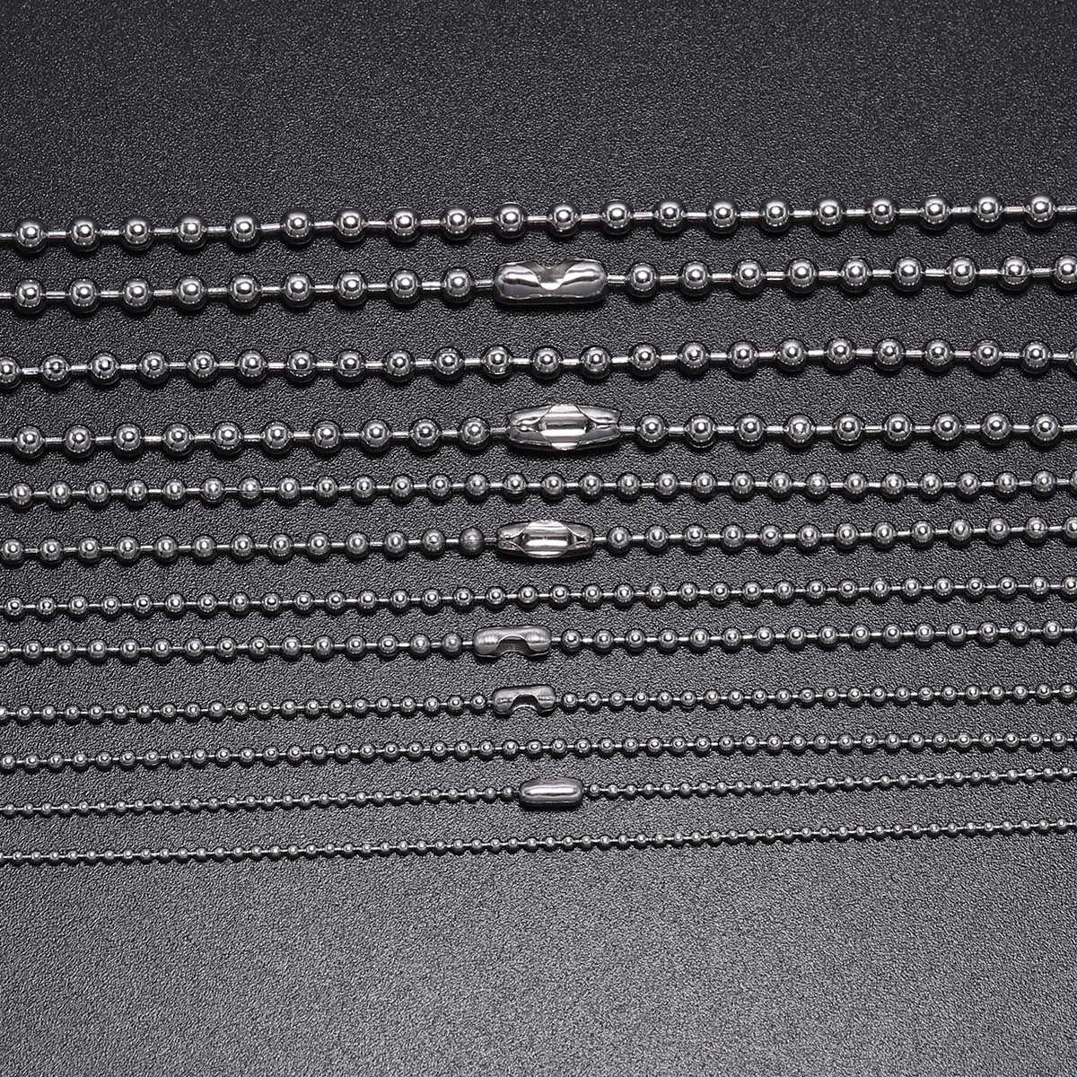 5 шт. шариковые цепочки из нержавеющей стали для DIY коннектора застежки шаровой