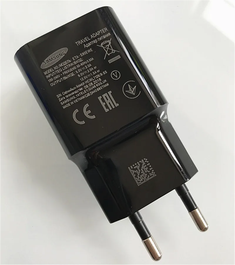 Usb Адаптивное быстрое зарядное устройство Samsung 18 Вт QC3.0 адаптер для быстрой