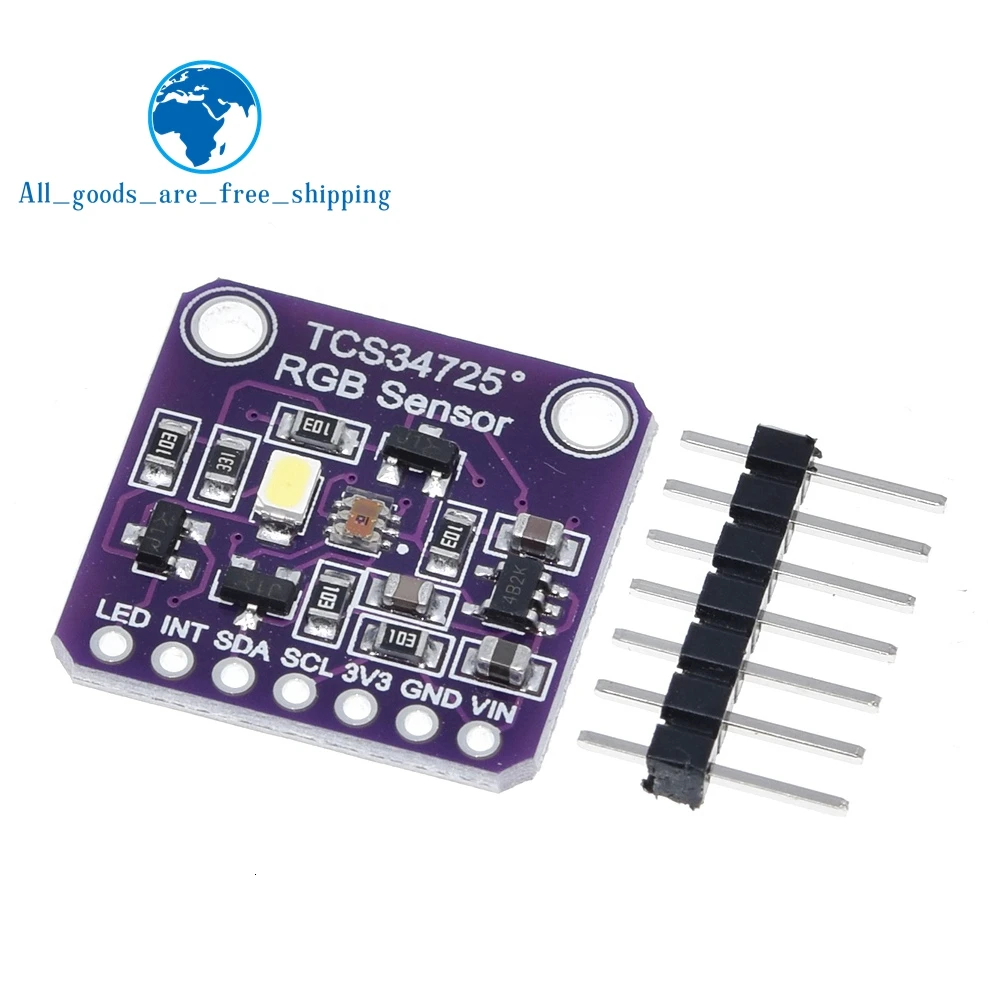 1 шт. цветной датчик 34725 TCS34725 RGB модуль платы разработки для Arduino|Интегральные