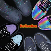 4 colors reflective shoelaces sky star fashion trend shoe laces flat women and men casual shoes accessories shoelace yg 6