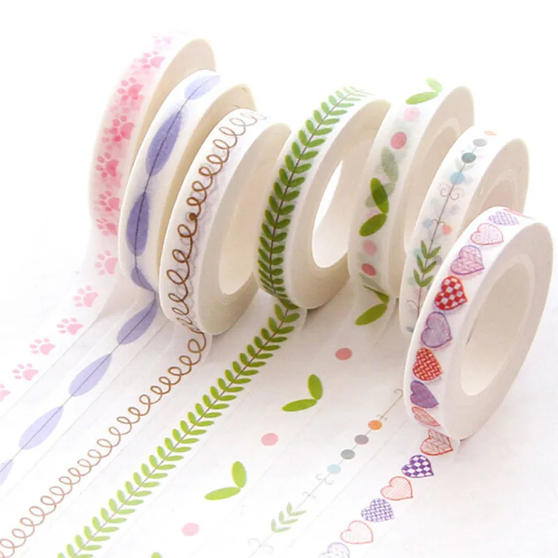 

1pcs Very slim series washi tape children like DIY Diary decoration masking tape stationery scrapbooking tools