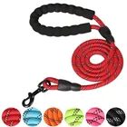 Светоотражающие прочный поводок для больших собак, тренировочные кроссовки веревка средний большой ошейник и поводок для собаки сильная свинцовая веревка для лабрадоров, ротвейлера