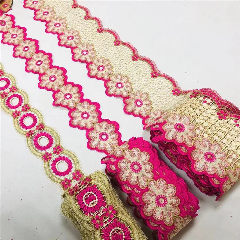

30 Yard High Quality Lace Ribbon Trims Underwear Lace Trim Embroidered For Sewing Decoration African Lace Fabric XM03202