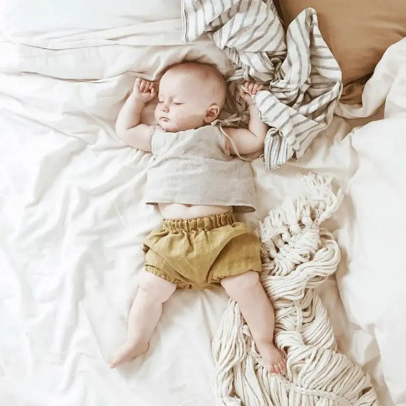 2020 хлопковые шорты для маленьких мальчиков и девочек Летние штанишки малышей с