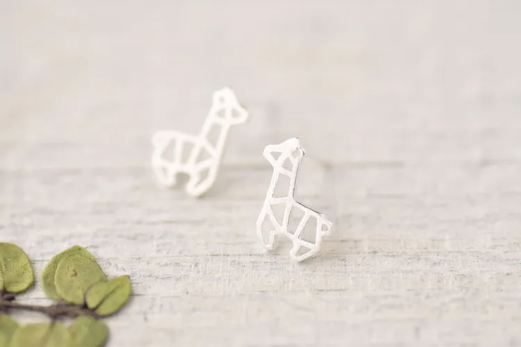 Женские серьги-гвоздики с деревянной лошадкой REETI элегантные свадебные