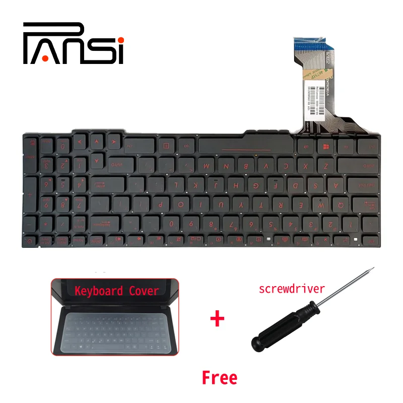 Новая сменная клавиатура US для ноутбука Asus GL553 GL553V GL553VW ZX553VD ZX53V ZX73 FX553VD FX53VD FX753VD FZ53V