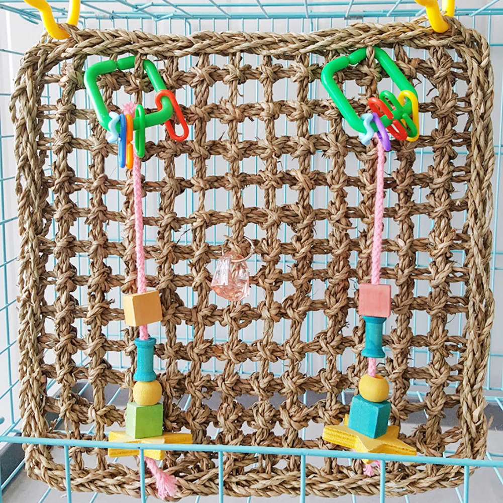 1 шт. прочный попугай Парашютная подъемная сетка подвесной гамак игрушечная