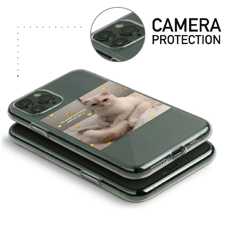 

Cute Puppy Kitty Lover Hearts I Love You For iPhone XR XS Max 11 Pro Max 12 7 7Plus 8 8Plus X Soft TPU Phone Case Fundas Cover