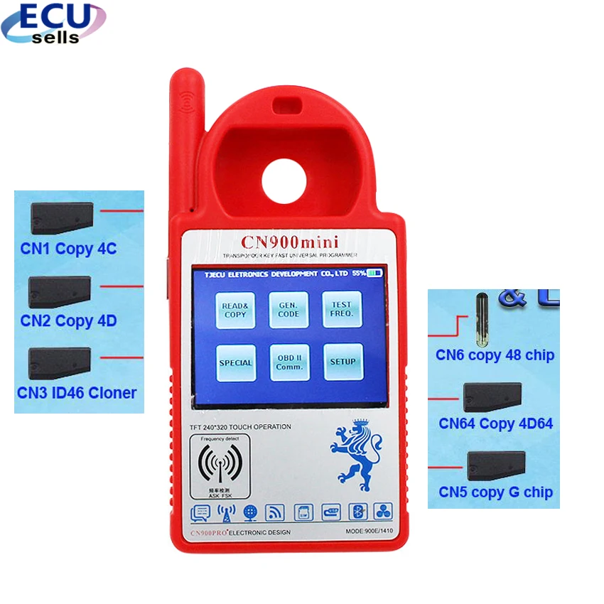 Новейшие V5.18 CN900 Mini CN900Mini для 4C 46 4D 48 G чипы английская версия и копия 4D64