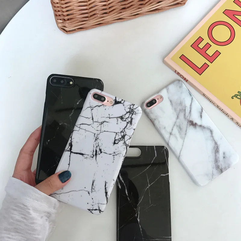 Гладкий минималистичный крутой мраморный Чехол для мобильного телефона iPhone X XS XR