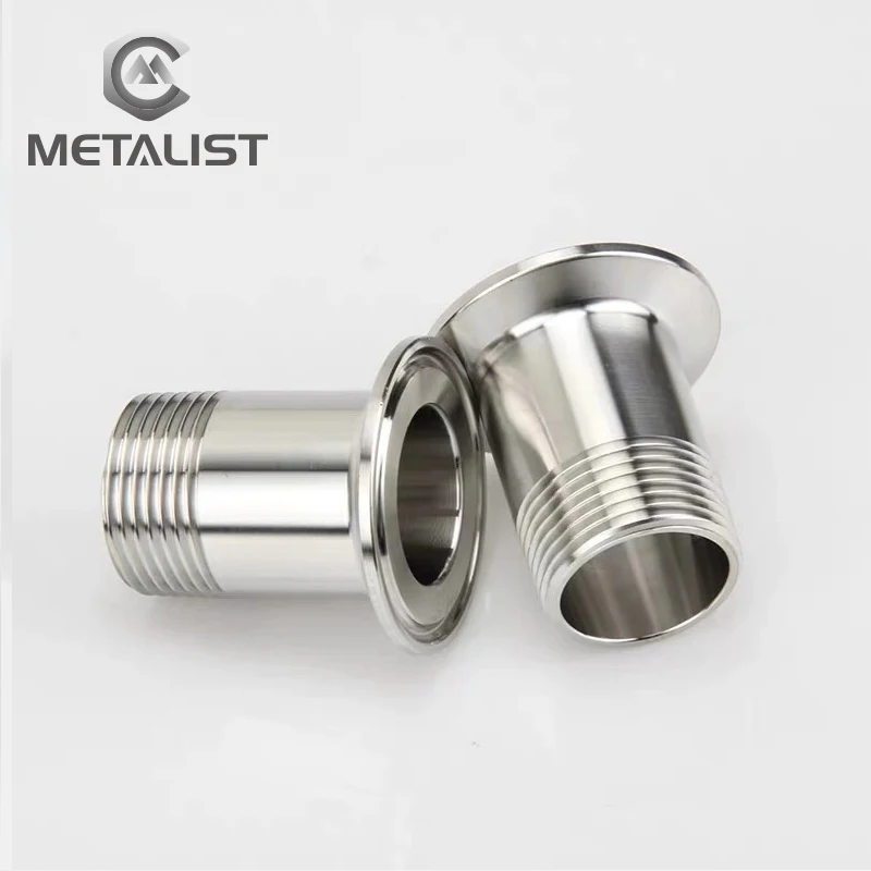 METALIST 1&quot DN25 Stainless Steel SS304 Sanitary Male Threaded Ferrule OD 50.5 Pipe Fitting fit for 1.5&quot Tri Clamp | Обустройство