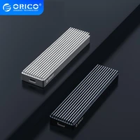 orico m2 nvme case for pcie m key mb key ssd disk usb c 10gbps hard drive enclosure m 2 sata ssd box with type c to c cable