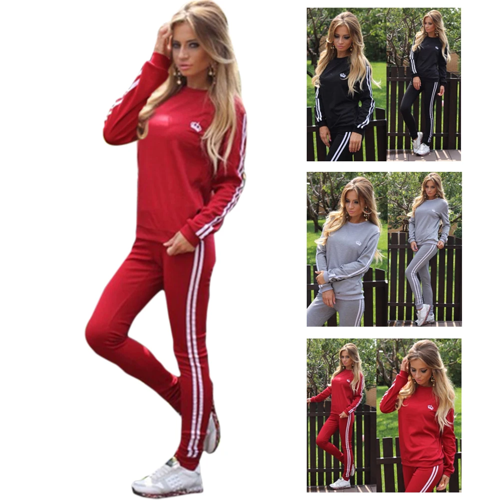 Спортивный костюм для Женский костюм из двух предметов женский спортивный костюм зимний костюм для Для женщин Офисные женские туфли свободные Повседневное женские спортивный костюм плюс Размеры