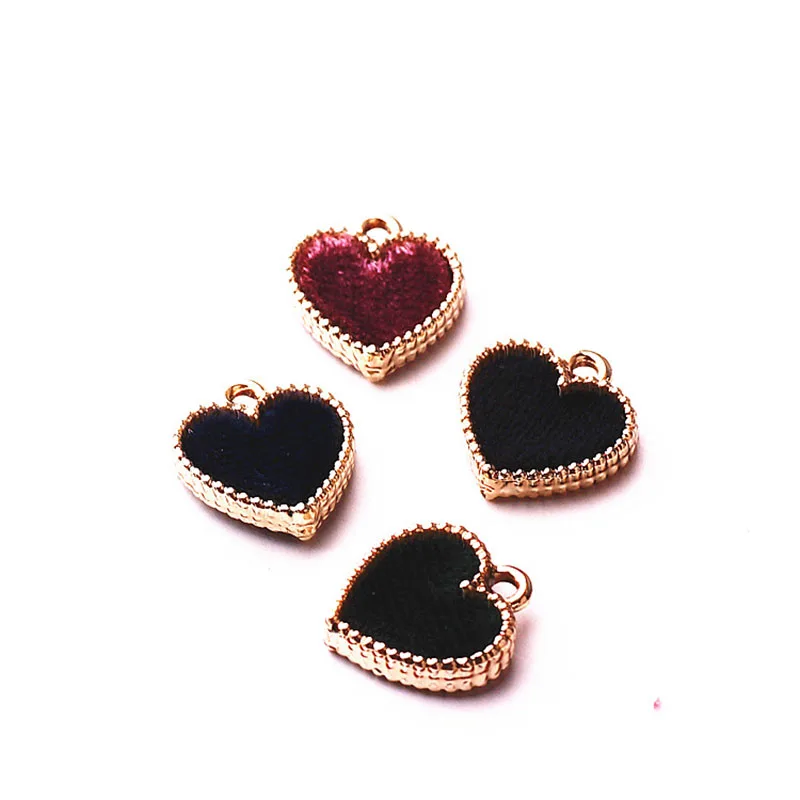 10 шт. золотые бархатные висячие серьги милые для женщин капли кулон оптовая