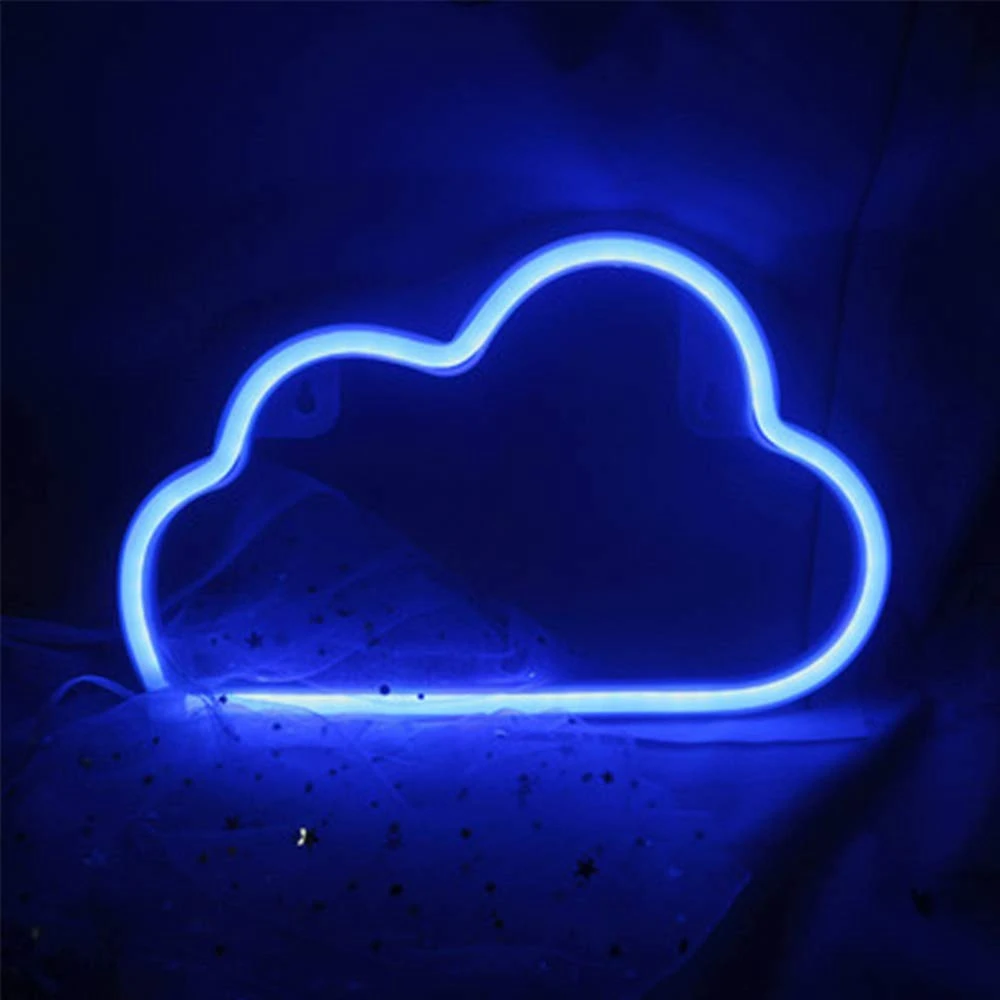 Светодиодный неоновый светильник с теплым белым облаком вечерние товары для