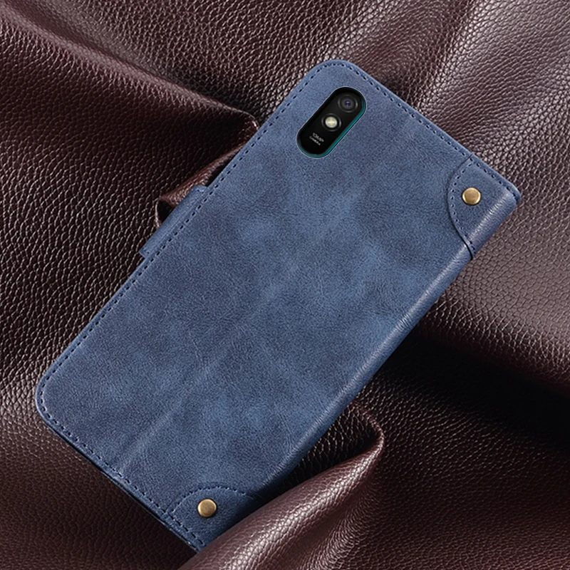 Кожаный чехол книжка для Xiaomi Redmi 9A ударопрочный бампер задней камеры 9A|Бамперы| |