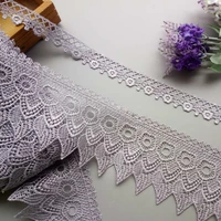 3 yards 9 cm lace trim lace applique gray polyester for clothes textiles apparel sewing craft lace fabric decoration dress new