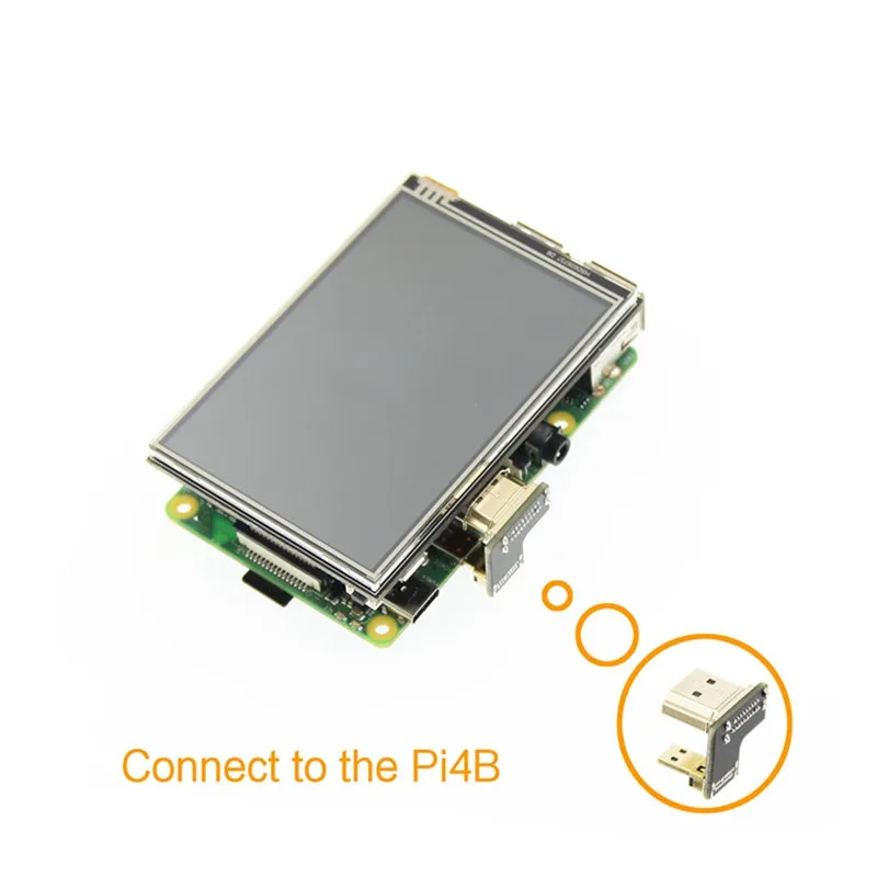 Новый 4-дюймовый USB TFT ЖК-дисплей с сенсорным экраном для Raspberry Pi 4 Model B 3B + |