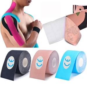 Кинезиологическая лента, хлопковая, водонепроницаемая, для бега, фитнеса, тенниса, футбола