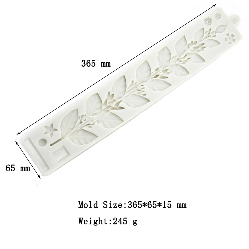 SHENHONG силиконовая форма для украшения ротанга цветов помадки торта листьев