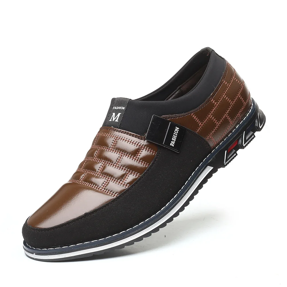 

2020 Man Shoes Dress Men Loafers Oxford Leather Men Brand Casual Shoes Lazy Slip on Man Formal Elegant Party Wedding Shoes