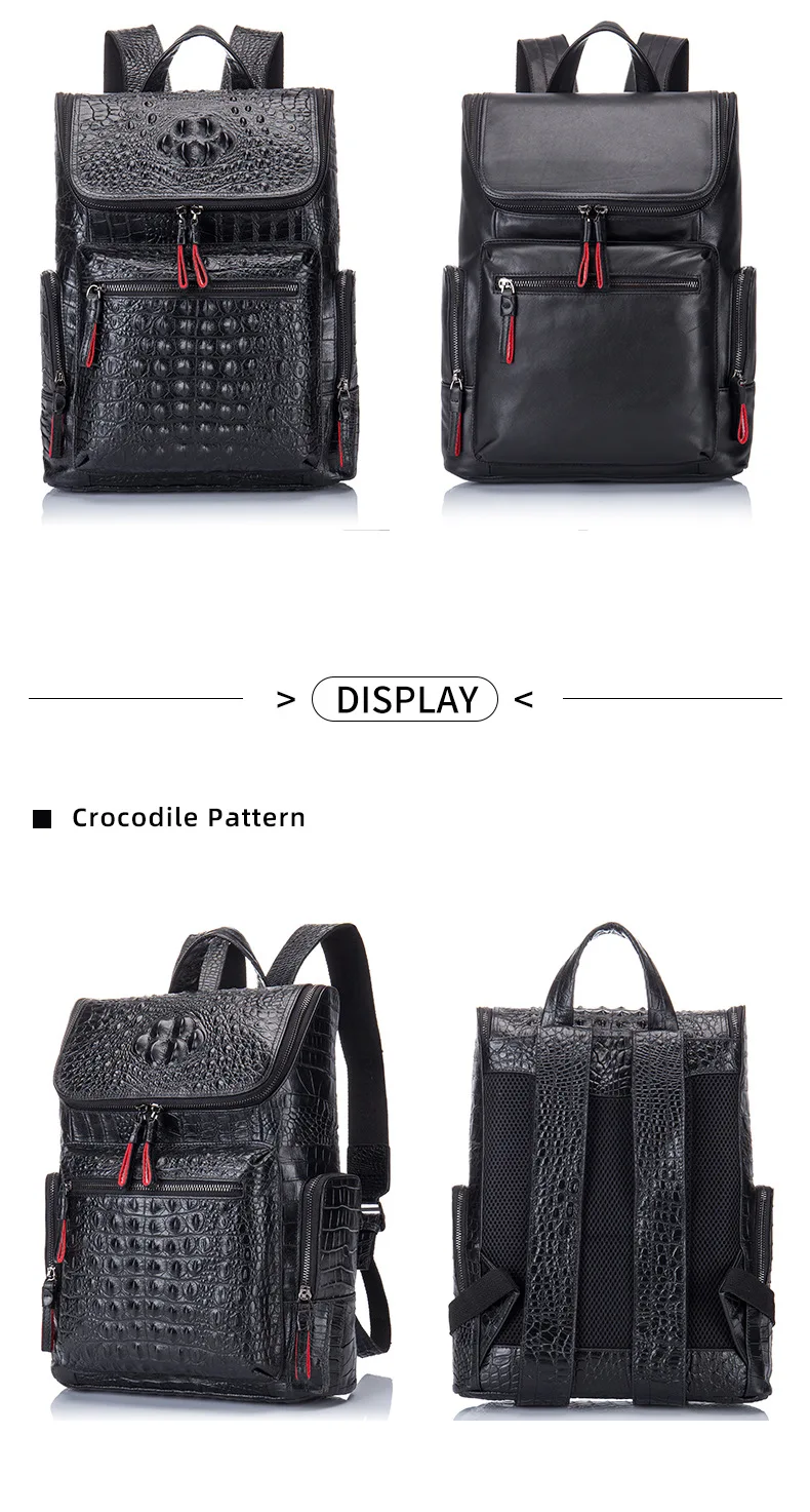 

New Genuine Leather Designer Backpacks Men's Backpacks Men's Bags Cowhide School Bag Fashion Travel Bag Women purses mochila sac