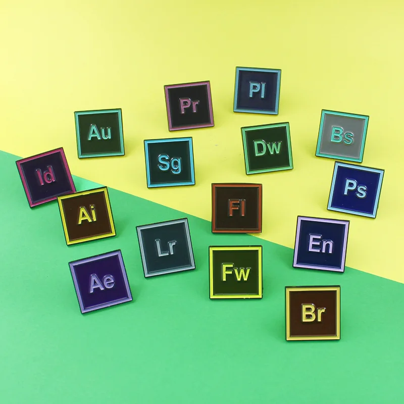 Модная креативная металлическая эмалированная брошь с интервалом интервалов