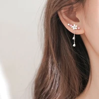 2020 new fashion womens earrings temperament delicate flower cherry drop dangle earrings for women wedding party jewelry gifts