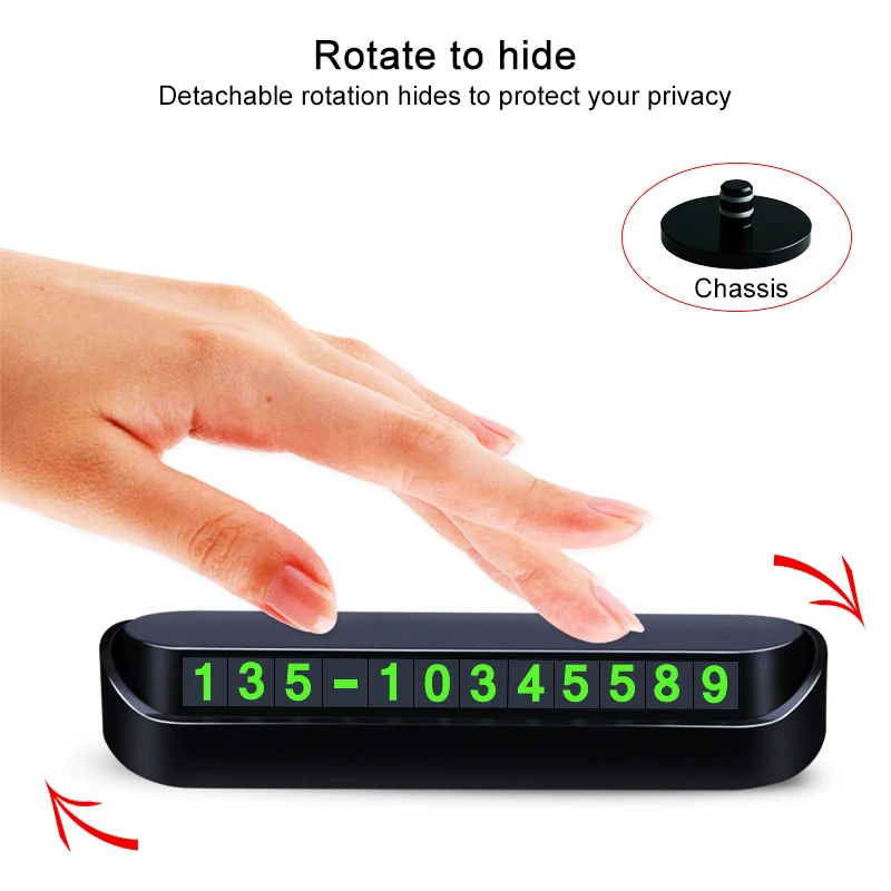 Автомобильный номерной знак карточка с телефоном для временной парковки Audi A4 Avant