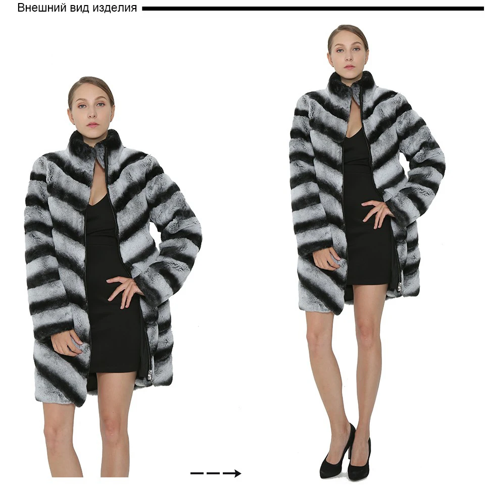 SARSALLYAWinter Women Rex Rabbit Coat Real Natural Fur Coat Fashion Warm Jacket Real Rabbit Fur Coats Vest Femme Outerwear