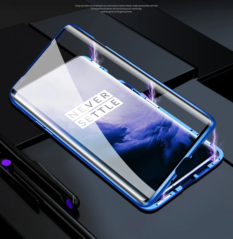 Двойной протектор экрана из закаленного стекла металлический бампер чехол для