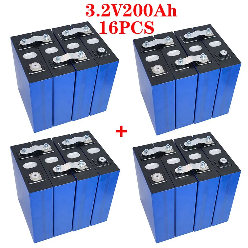 

США ЕС TAX FREE UPS или FedEx 1-8 шт./лот глубокий цикл 3,2 В 200Ah LiFePo4 батарея 3C для электрического автомобиля гольф перезаряжаемая литий-ионная