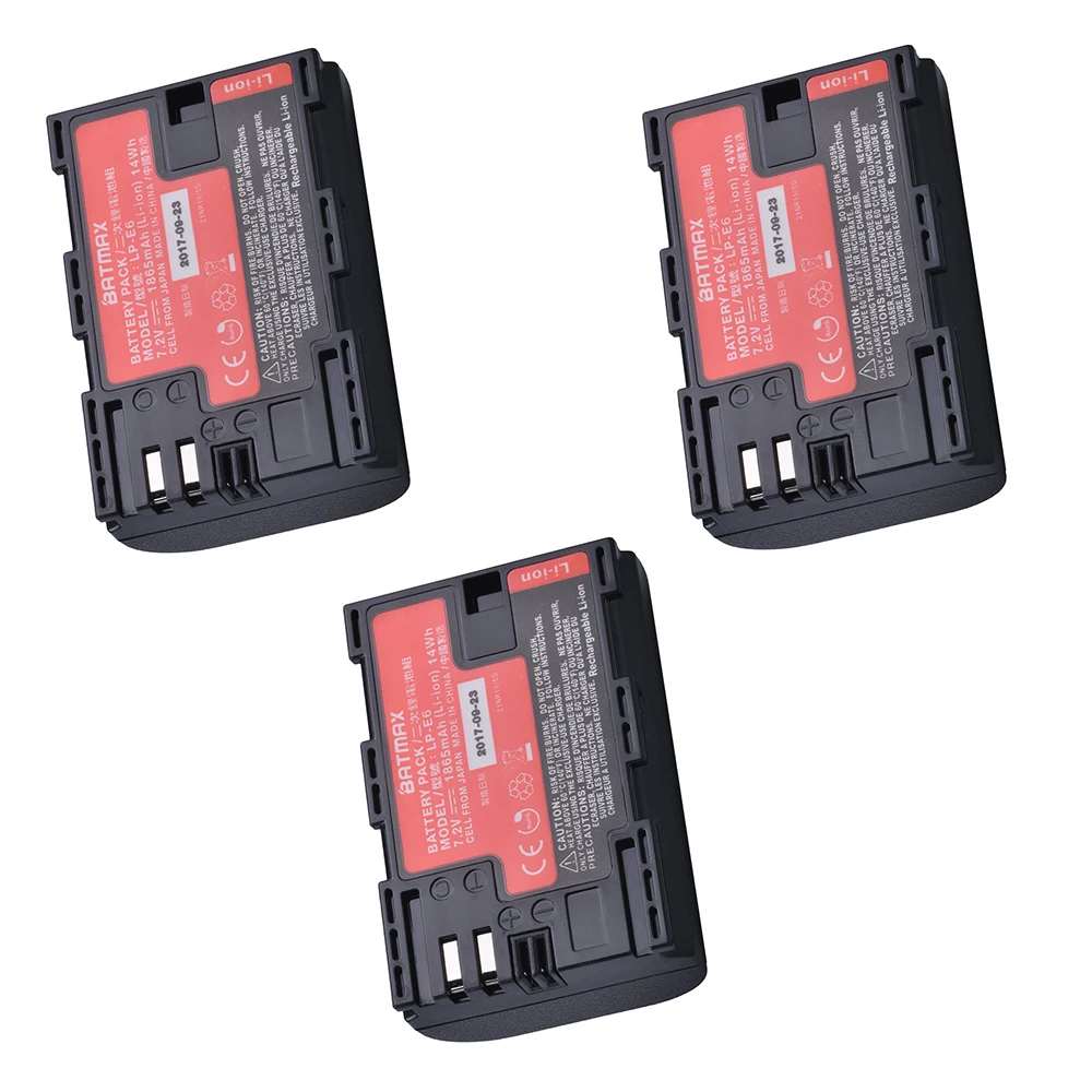 2 шт. Sanyo Cells LP-E6 LP E6 LPE6N Аккумулятор для камеры AKKU для Canon DSLR EOS 5D Mark II Mark III 60D 60Da 7D 70D 6D аксессуары для камеры