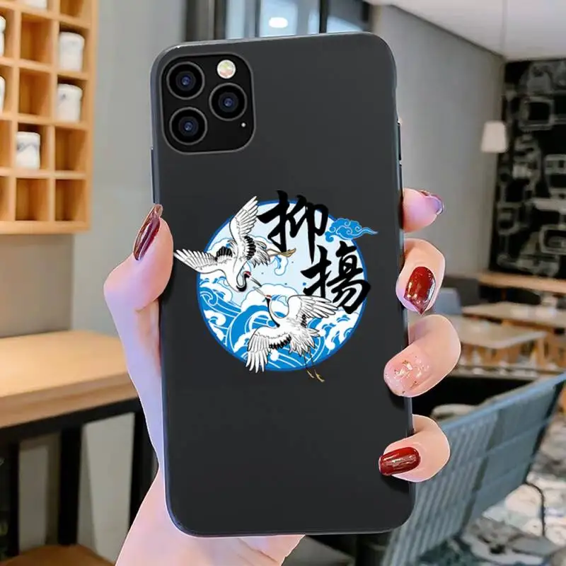 

Crane Phone Case for iPhone 8 7 6 6S Plus X SE 2020 XR 11 12 Pro mini pro XS MAX Silicone Case