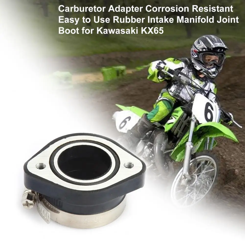 

Carburetor Adapter Corrosion Resistant Easy to Use Rubber Intake Manifold Joint Boot for Kawasaki KX65